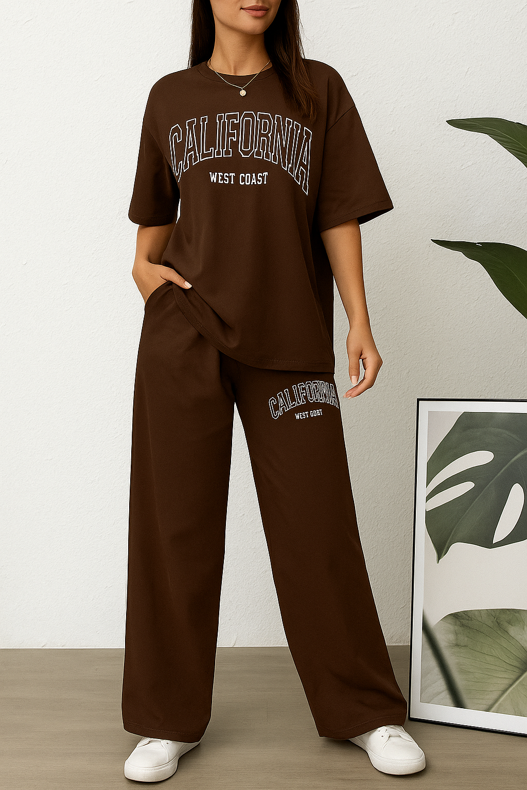 Women's Brown Co-ord Set