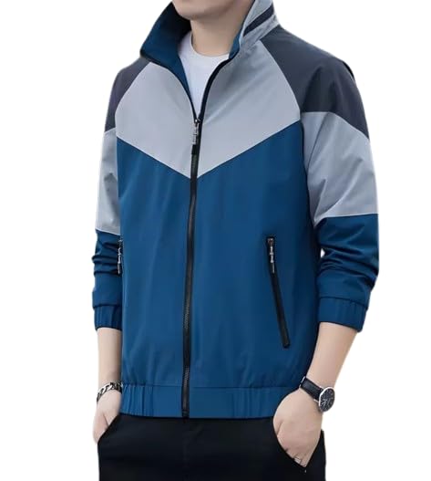 Men’s Colorblock Windbreaker Jacket