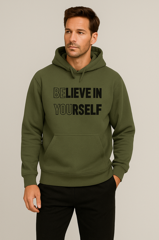 Unisex Custom Olive Green Hoodie