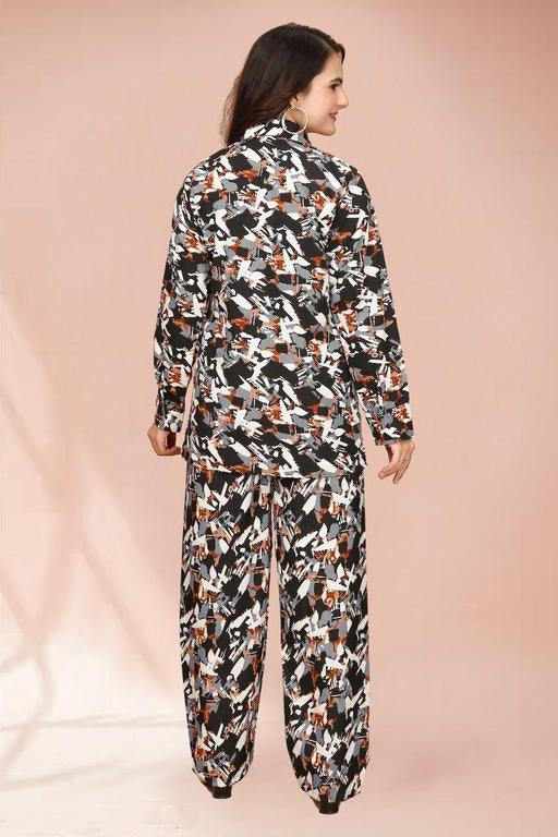 Women's Abstract Print Co-ord Set