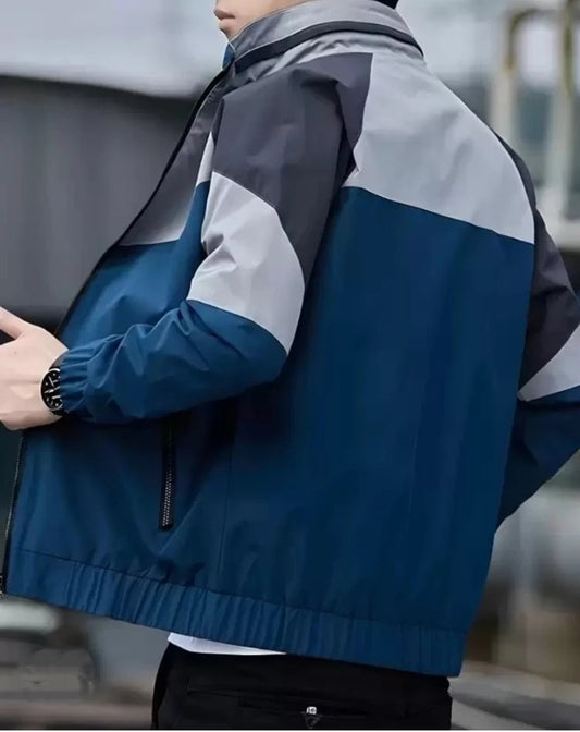 Men’s Colorblock Windbreaker Jacket